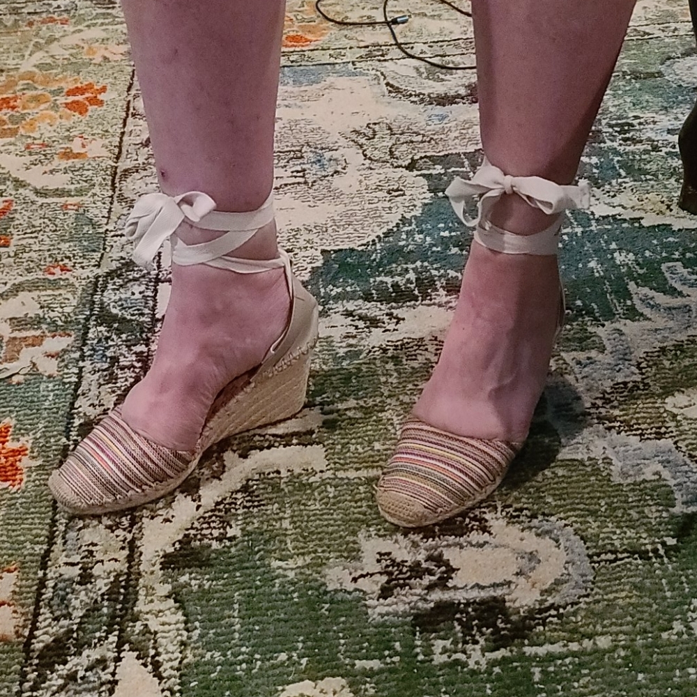 Sam Edelman Multi-colored Wedges Sz 6.5